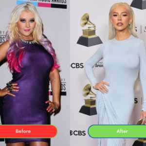 Before After christina aguilera