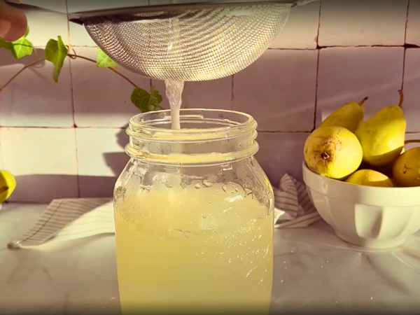 Step 3: Let The Water Infuse - After the infusion period, strain the pineapple water using a fine mesh strainer to remove the chunks.